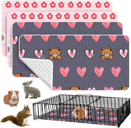 Famanu - Set van 4 plaspads 61x120 cm voor kleine dieren