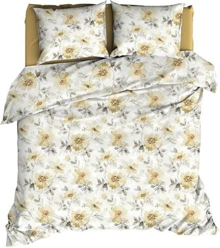 Satin d'Or Rafaella - Dekbedovertrek - Lits-jumeaux - 240x200/220 cm - Geel