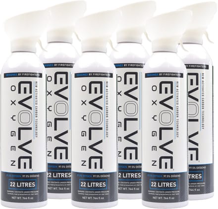 Evolve Oxygen 6x 22L - Pure Zuurstof (97%) - Zuurstoffles - 132L