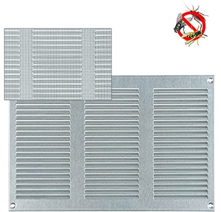 Gegalvaniseerd Stalen Ventilatierooster met Insectengaas - 300x200mm