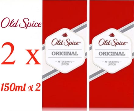 Old Spice - Original - Aftershave Lotion 150 ml x 2 - Aftershave - for Men