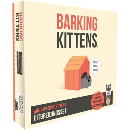 Exploding Kittens A Card Game Expansion-Barking Kittens (NL) (Diversen) Nieuw