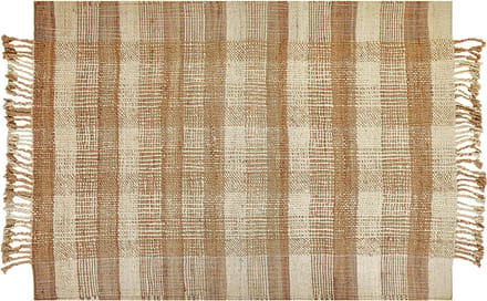 BERISSA - Modern vloerkleed - Lichtbeige - 140 x 200 cm - Jute