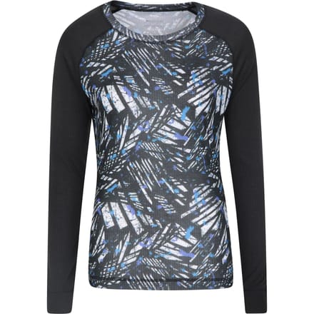 Mountain Warehouse Dames/Dames Talus Bedrukte Thermo Top (Grijs)