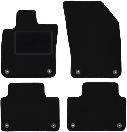Zwarte veloursmatten voor: Volvo V60 II stationwagen (2018-)