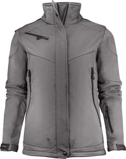 Printer SOFTSHELL JACKET SKELETON LADY 2261041 - Staalgrijs - M