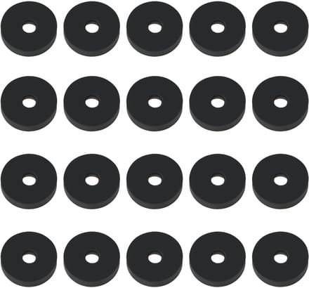 Dailygoods- Afvoer Klep 20 Stuks - Rubber Afdichtingsringen - 1/2" BSP Type B - 12 mm Buitendiameter - 4,25 mm Binnendiameter - 2,5 mm Dikte - Afdichtring