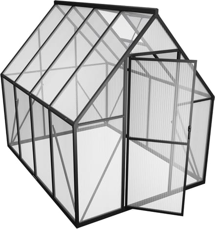 Inloop Tuinkas Aluminium met PC Platen voor Tuin en Buiten