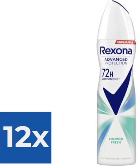 Rexona Deospray - Shower Fresh 150 ml - Voordeelverpakking 12 stuks
