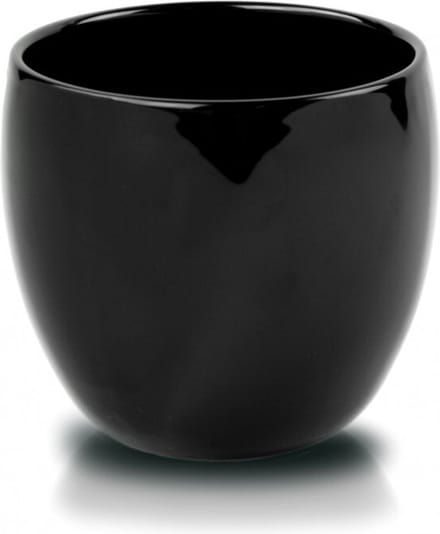 Decoratieve bloempot Piano D11cm H9cm keramiek / zwart