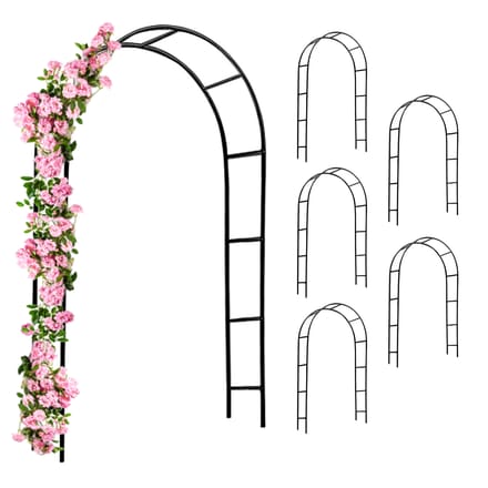 Gardebruk Rozenboog - Set van 6 240x140x37cm - Zwart