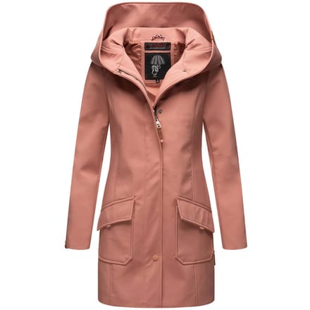 Marikoo dames softshelljas – Mayleen, waterafstotend met capuchon
