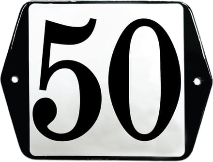 Emaille huisummer model oor - 50