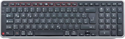 Draadloos Bluetooth Toetsenbord QWERTZ Layout Zwart Universeel Gebruik