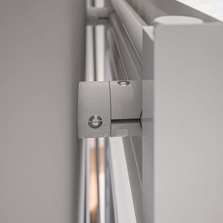 Schulte TURIN - elektrische designradiator - 60x170cm - wit - handdoekdroger - temperatuurregeling aansluiting rechts - 600 Watt