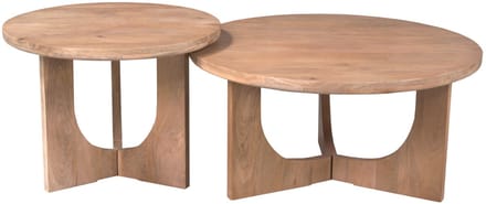 StarFurn Salontafel Guus Naturel Mangohout 60cm