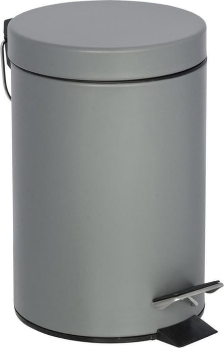 Pedaalemmer - Grijs - 3L - H 25 x  Ø 16.5 cm