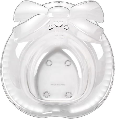 Zitbad Kom - Bidet Douche - Persoonlijke Reiniging - Met Overloopgat - 41 x 34.5 cm - Transparant