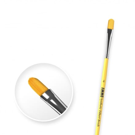 AMMO by Mig Jimenez Hobbypenseel - MIG 8595 4 Synthetic Filbert Brush Penseel
