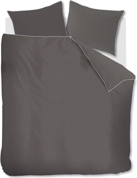 Kardol Richmond dekbedovertrek - Eenpersoons - 140 x 200/220 cm - Anthraciet
