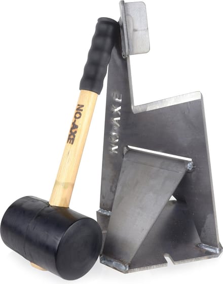 NO-AXE Houtklover Blank Actie – Inclusief Hamer & Syttis Aanmaakbollen