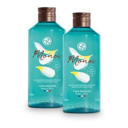 Yves Rocher Monoi Zachte haar- en lichaamswasgel Douchegel Dames 400 ml