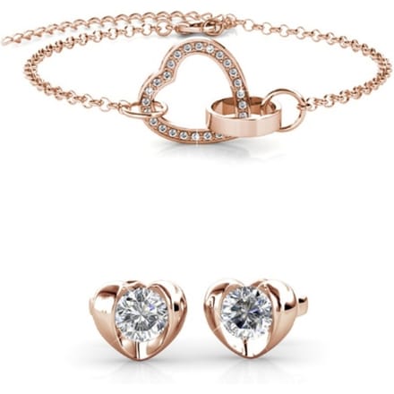 Simply Love Vergrendelde Hartenset en Doos - Kristal