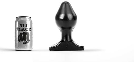 All Black - Big Boy Buttplug - 5 maten - Zwart