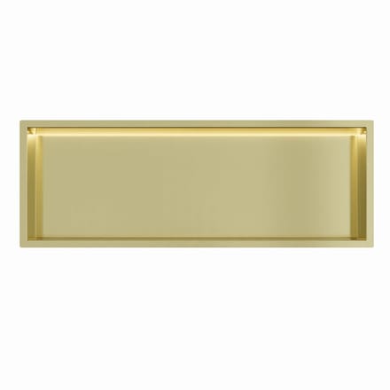Mat goud RVS Inbouwnis 30x90x7cm met RGB verlichting