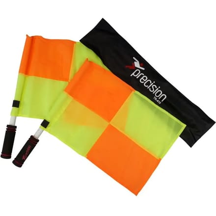 Geruite vlag en aluminium palen met schuimrubberen handgrepen Precision (x2)