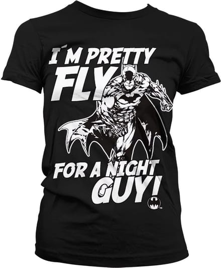 DC Comics Batman Dames Tshirt -M- I´m Pretty Fly For A Night Guy Zwart