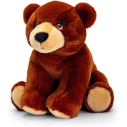 Pluche knuffel dieren bruine beer 25 cm - Knuffelbeesten beren speelgoed