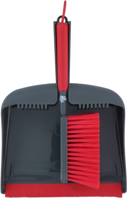 Dirt Devil Stoffer en blik - kunststof - 36 x 22 cm - rubber rand