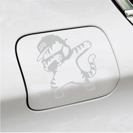 Bumpersticker - Dab - 15 X 14 - Licht Grijs