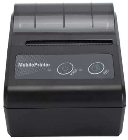 Bluetooth Bonprinter - Mini Printer - Mobiel Printen - Energiezuinig Ontwerp - 57.5mm Papier - Zwart