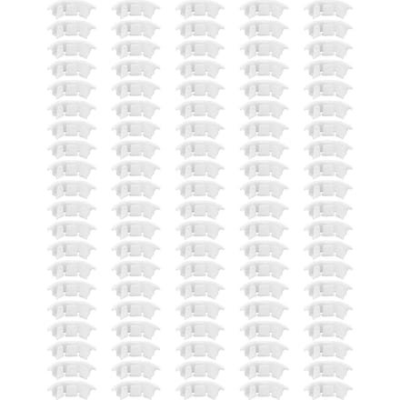 100 Stuks Plantensteunclips Duurzaam Plastic Omhoog Groeiende Wijnstok Bevestiging Brede Toepassing Tomaat Clips white
