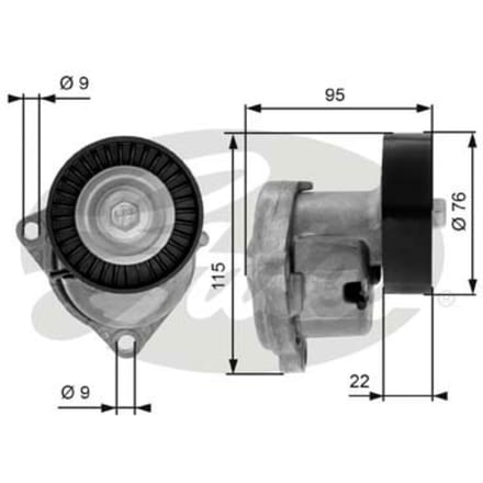 Spanpoelie, V-riem GATES T38448