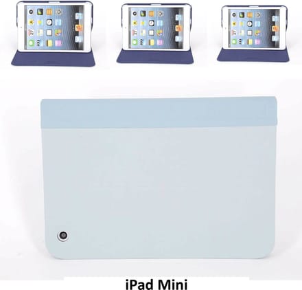 Apple iPad Mini 2-3 Grijs Smart Case - Book Case Tablethoes- 8719273107454