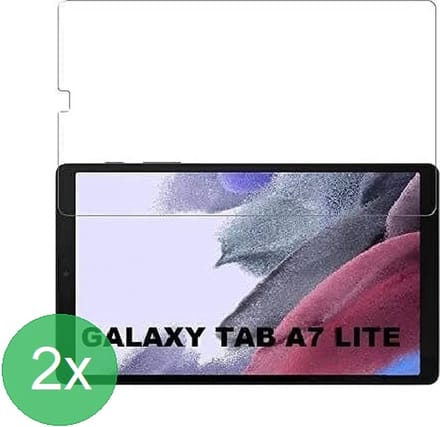 Geschikt Voor: Samsung Galaxy Tab A7 Lite Tablet Screenprotector 2x - screen protector - glas - bescherm - beschermglas - ZT Accessoires