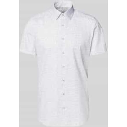 slim fit zakelijk hemd met kentkraag