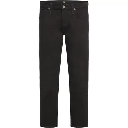 LEE DAREN ZIP FLY CLEAN BLACK REGULAR STRAIGHT JEANS-HEREN