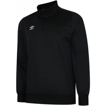 Umbro Heren Club Essential Half Zip Sweatshirt (Zwart)