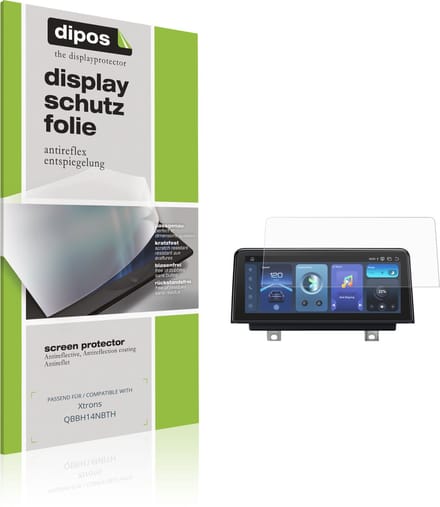 dipos – 2x Matte Beschermfolie geschikt voor Xtrons QBBH14NBTH | Krasbestendige & antireflecterende Screenprotector Ultra-Thin