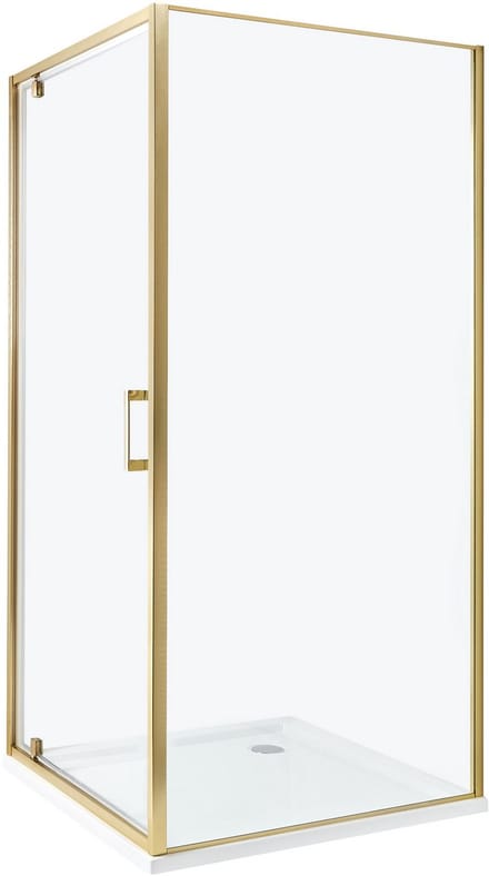DARLI - Douchecabine - Goud - 90 x 90 x 185 cm - Veiligheidsglas