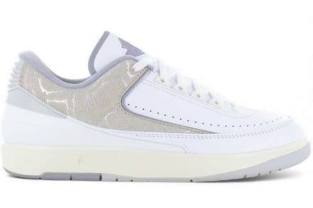 Jordan Air 2 Retro Low Python - Heren Sneakers Schoenen Leer Wit DV9956-100 , Maat: EU 43 US 9.5