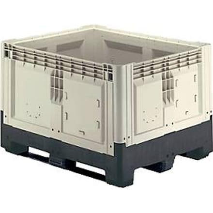 Palletbox met slede, inklapbaar, 720 liter