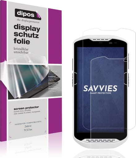 dipos – 4x Beschermfolie geschikt voor Zebra TC57ax | Krasbestendige & heldere Screenprotector Ultra-Thin