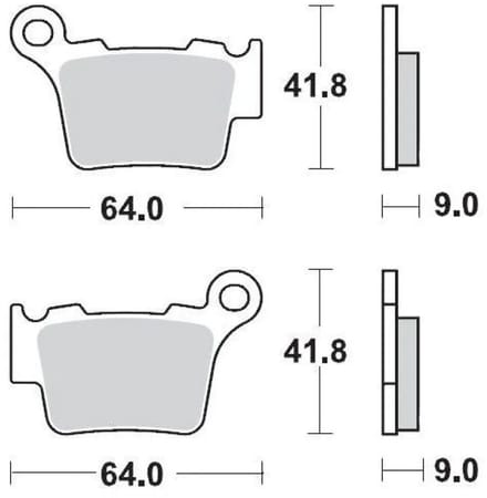 Moto-master Bmw 094422 Gesinterde Remblokken Zwart
