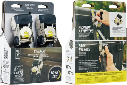 Nite Ize CamJam Ratchet Strap Small 2 pack