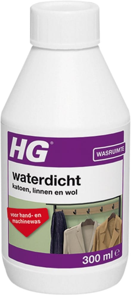 HG waterdicht voor katoen, linnen, wol en gemengde textielsoorten - 2 Stuks !